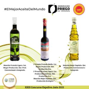 EXPOLIVA PREMIA A TRES MARCAS DE LA D.O.P. PRIEGO DE CÓRDOBA